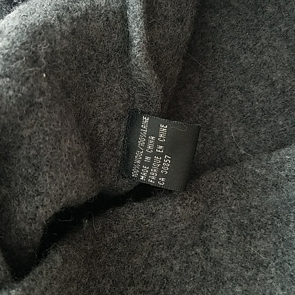 Vintage Marc Allan Grey 100% Wool Sweater - Picture 5 of 7